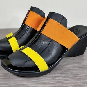 Ron White / Rapisardi Chasti Sandal Lemon/Tangerine Elastic, Womens Size 10 / 41
